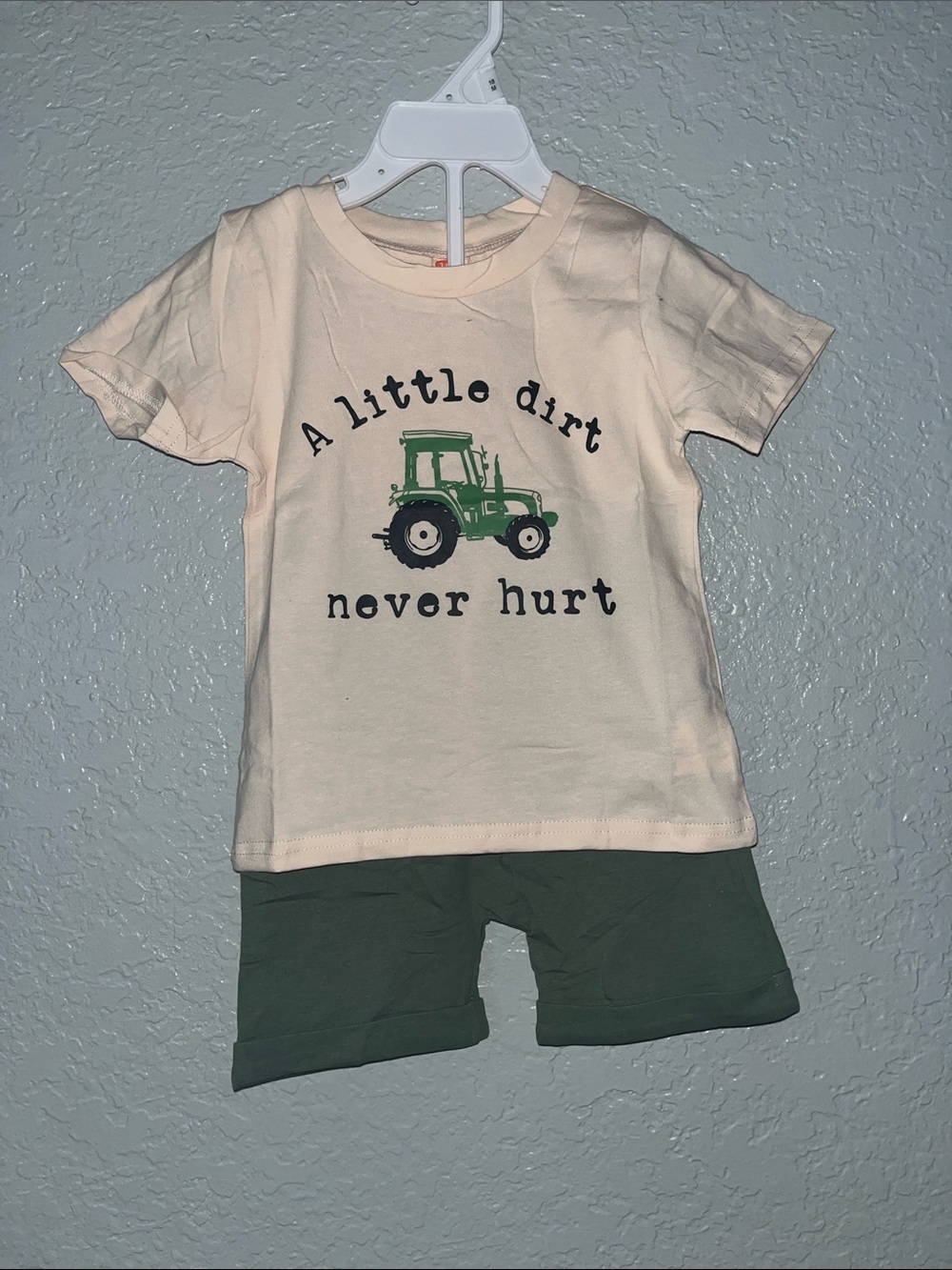 A little dirt never hurt 2 piece set 2-3T